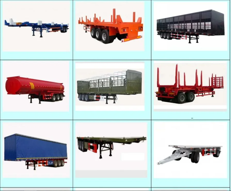 Container Chassis Draw Bar Semi Trailer Skeleton Trailers for Sale