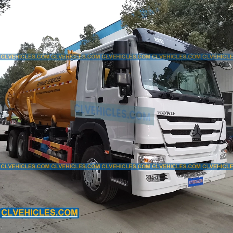 Sinotruk HOWO 6X4 20cbm 20m3 Sewage Suction Tank Vucuum Truck