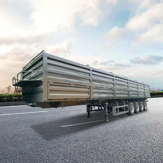 Plataforma/volquete/contenedor/esqueleto/esquelético/valla/pared lateral/Lowboy/Lowbed/volcado/plano/pared lateral/cama baja para camión remolque vehículo semirremolque