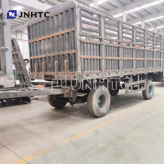 Remolque completo de 3 ejes Remolque de carga con caja de barra de tracción de 20 toneladas