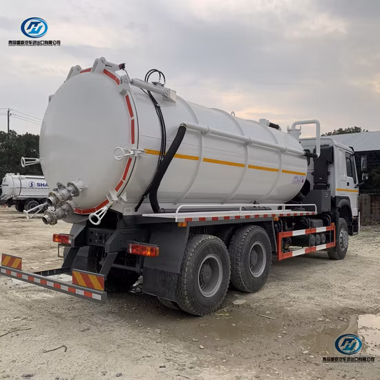 Cisterna de vacío de 10 metros cúbicos Sinotruk HOWO 12, 000 litros de camiones cisterna de aguas residuales de succión de alcantarillado de lodos Rhd