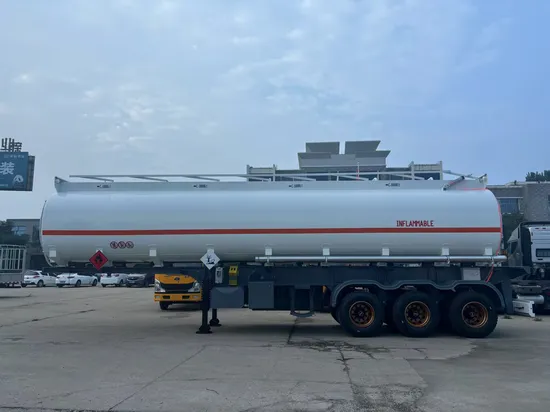 Eje 3 30000L/40000L/50000L de acero al carbono/acero inoxidable/tanque de aleación de aluminio/camión cisterna semirremolque para aceite/combustible/diesel/gasolina/crudo/agua/transporte de leche