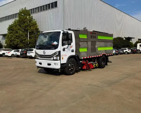 Chino 190HP 230HP Euro 2 Euro 3 Euro 4 Euro 5 Tanque de agua limpia 9 Cbm Tanque de aguas residuales 7 Cbm Camión de lavado de carreteras de alta presión Camión barredora de carreteras